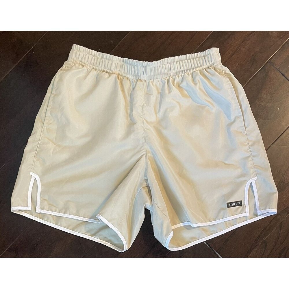 Athleta Shorts Women XS Tan Dolphin Running Athletic Elastic Waist Hiking USA